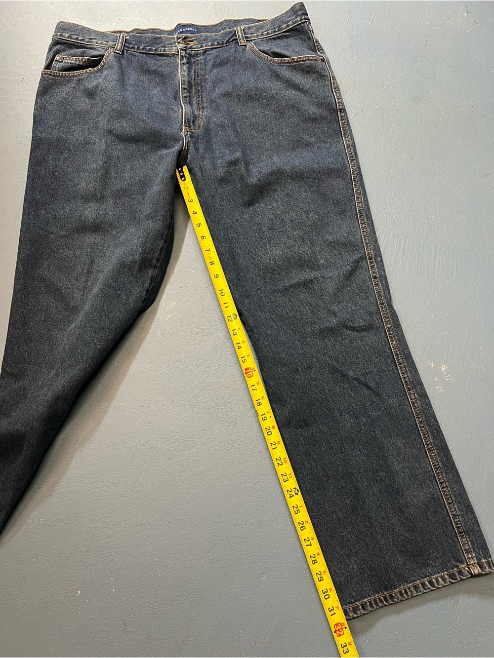 Falls Creek Vintage Relaxed Fit Jeans in Dark Blue Denim 100% cotton‎ 42x32 - Picture 7 of 7